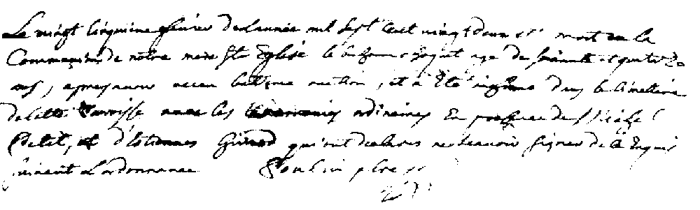 Burial of Nicolas CHOQUET